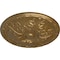 Ekena Millwork Granada Ceiling Medallion (Fits Canopies up to 4 1/4"), Hand-Painted Pale Gold, 15 3/4"OD x 5/8"P CM16GAPAS - alternate 4